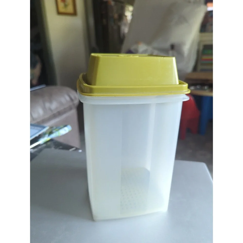 Vintage Large Tupperware Pick-A-Deli Container Sheer & Avocado Green